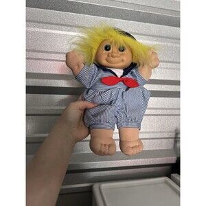 Retired Russ Berrie Troll Kidz Doll- Skippy the Sailor 12" - vintage